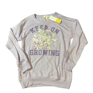 NWT Sunset West Size‎ Medium Women Purple Long Sleeve Lightweight Sweatshirt